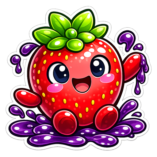 Strawberry mascot mark